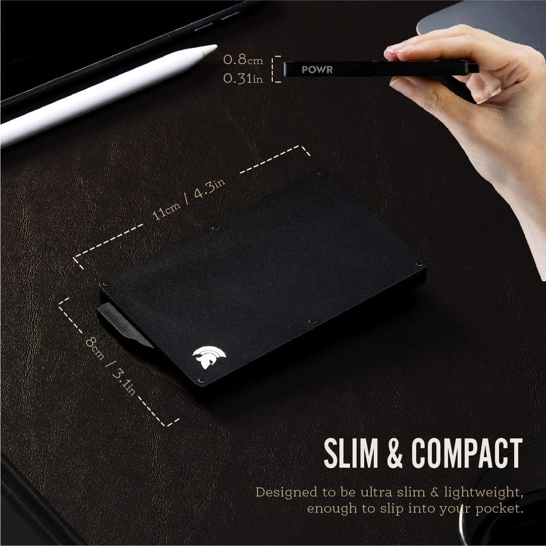 Detalle de POWR RFID card holder wallet, 8 cards