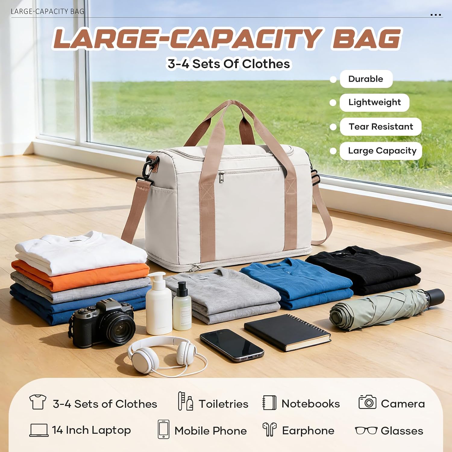 Thumbnail 4 de Ryanair underseat cabin bag 40 x 30 x 20 cm with wet pocket, shoe compartment and expansion