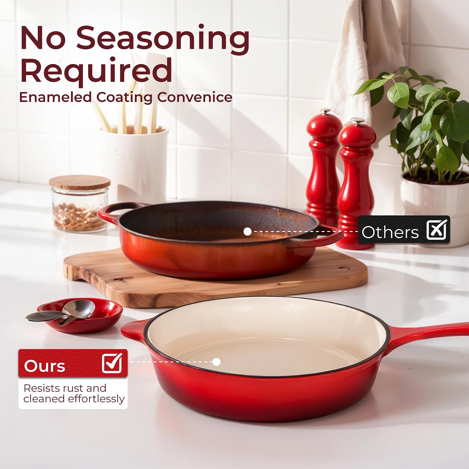 Detalle 2 de Kitchen Academy 7-Pc Cast Iron Set