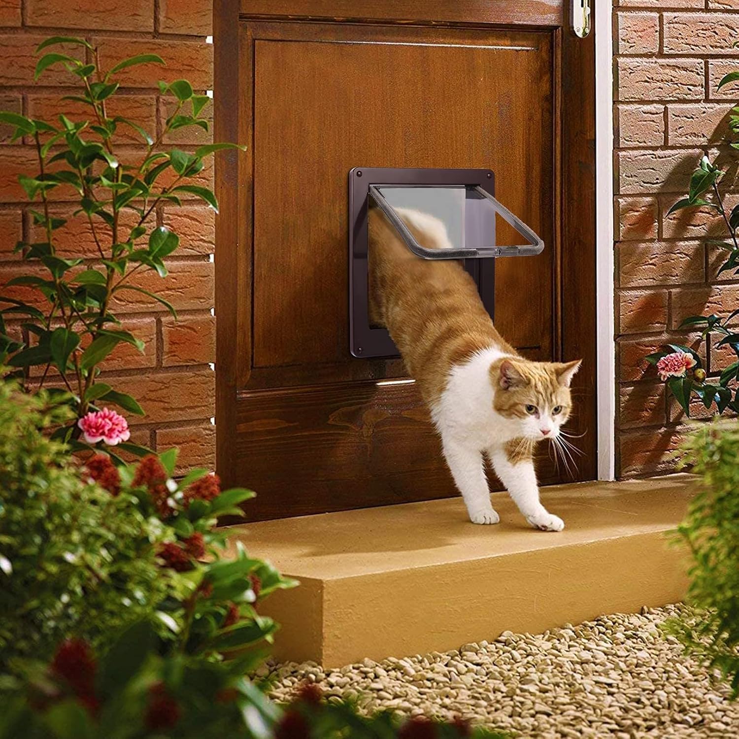 Detalle de Gatto gatto All di Sailnovo: porta magnetica per gatti resistente e versatile