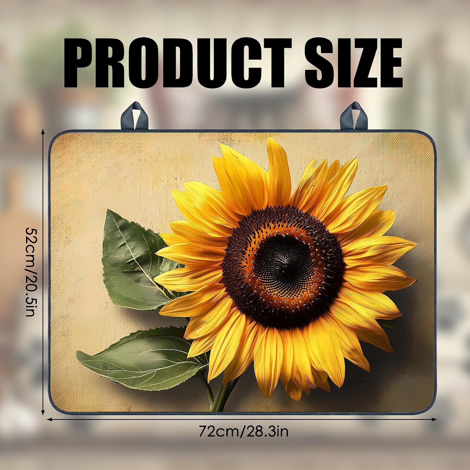 Detalle de Nuxovilar Vintage Sunflower Stove Cover, 20.47 x 28.34 Inches