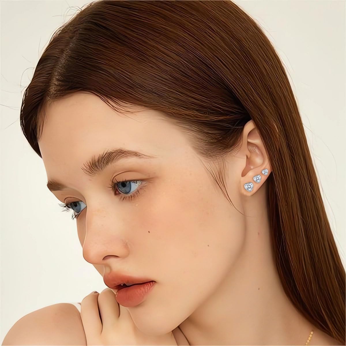 Thumbnail 4 de Josfeva Ohrringe Silber 925 Stecker 3 Paare 4/5/6mm