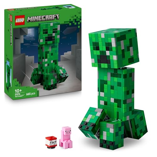 Detalle de LEGO Minecraft Creeper: Action Figure snodabile con scomparto segreto e TNT (21276)