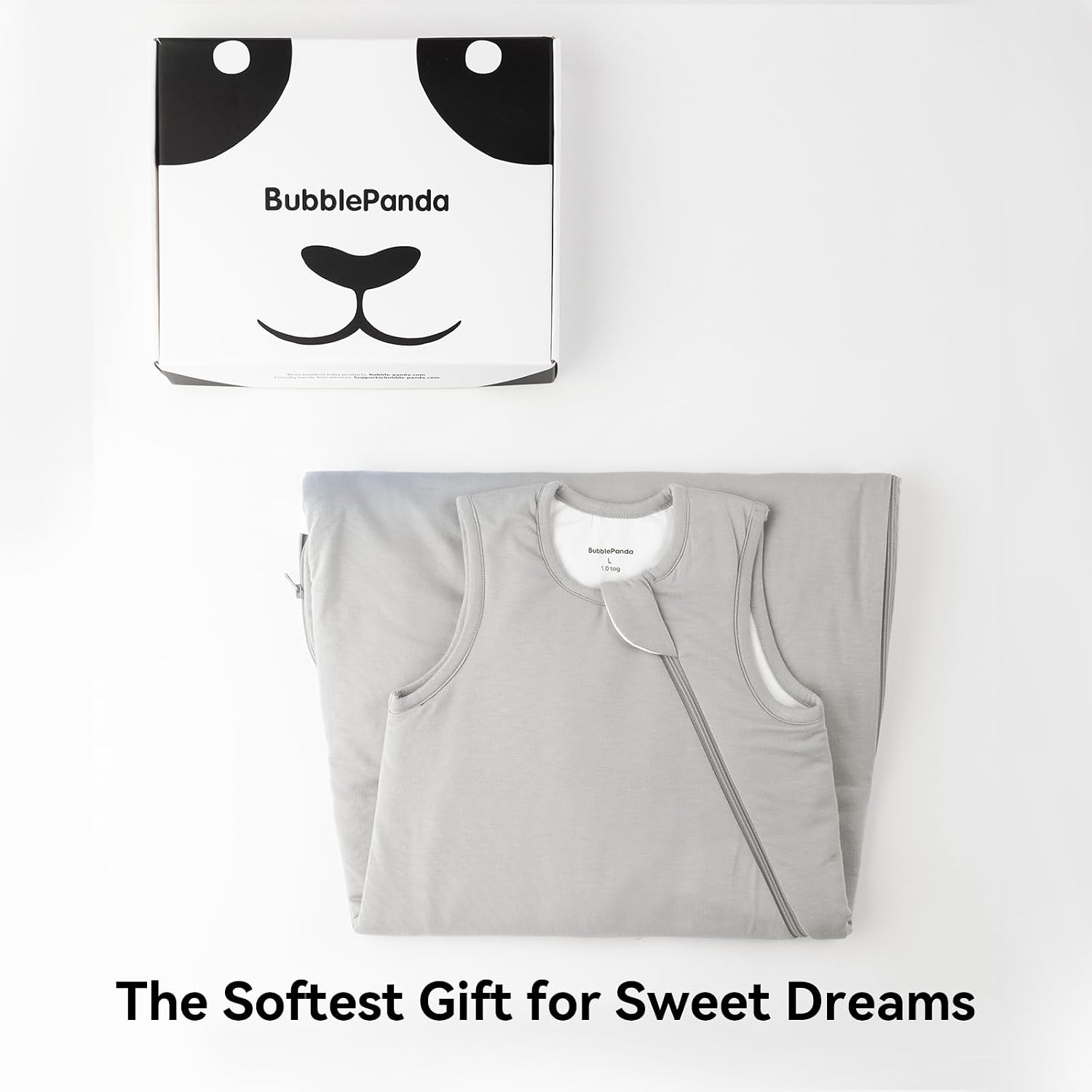 Thumbnail 5 de BubblePanda Rayon Made from Bamboo Sleep Sack (2T–3T, 0.5 Tog) with 2-Way Zipper