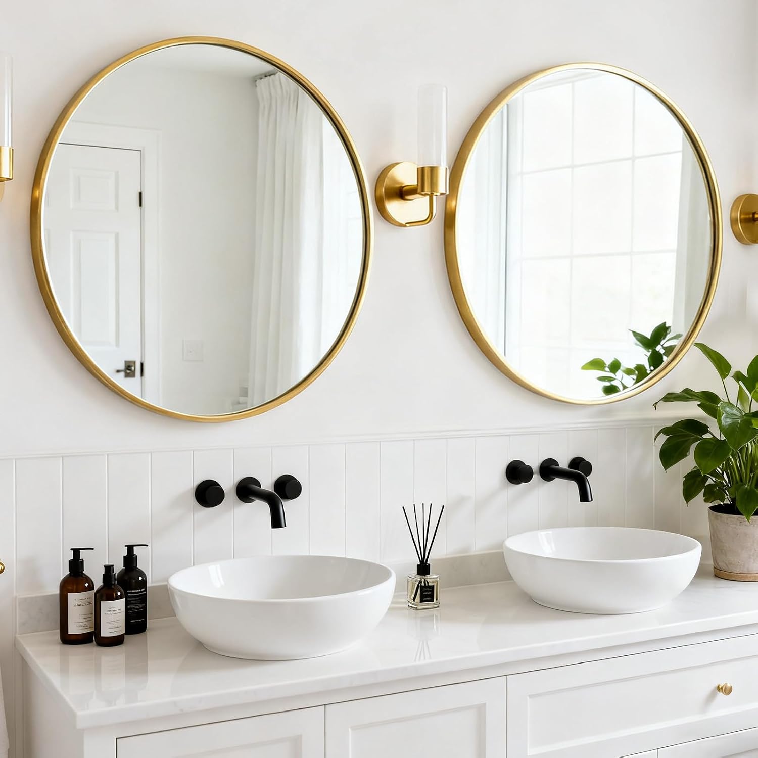 Thumbnail 6 de Round Wall Mirror 24-Inch