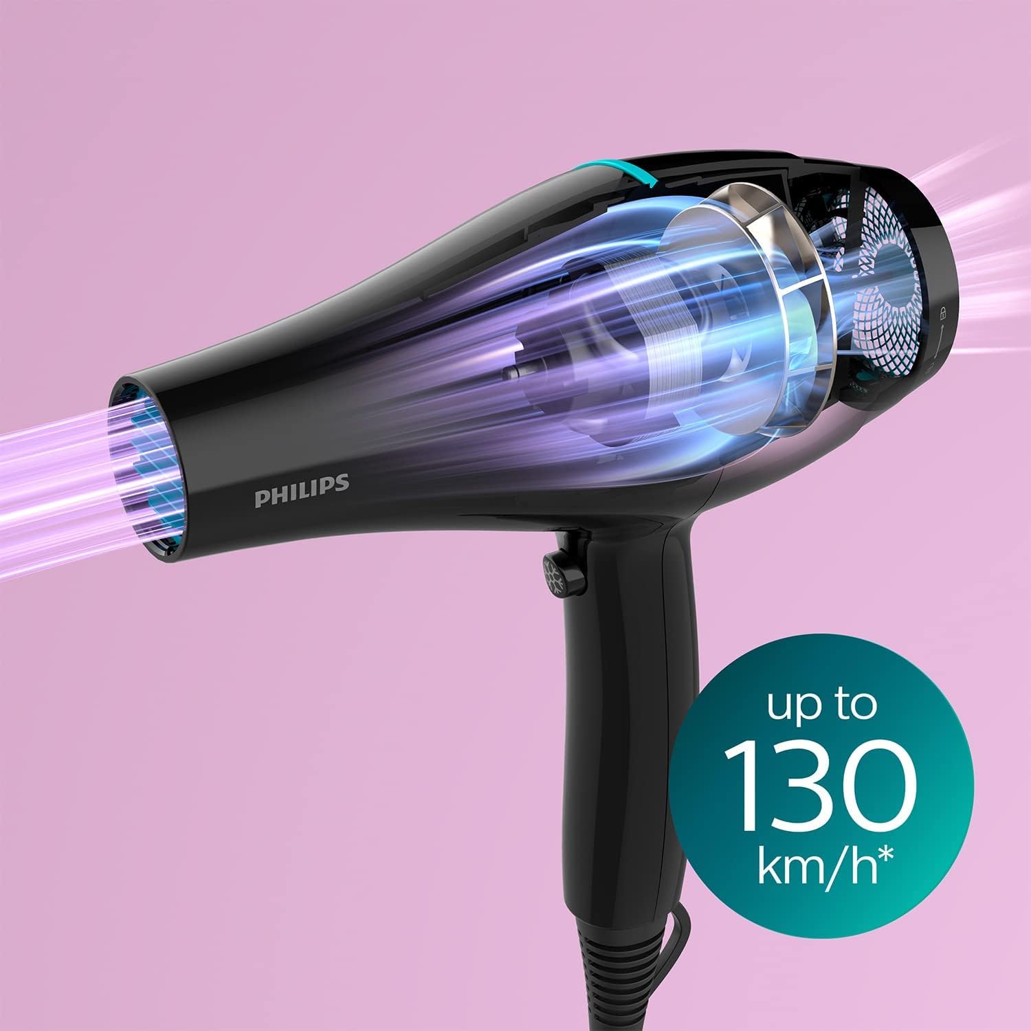 Detalle 2 de Philips ThermoProtect BHD272/00 – sèche-cheveux professionnel 2100 W, 6 vitesses, ionique
