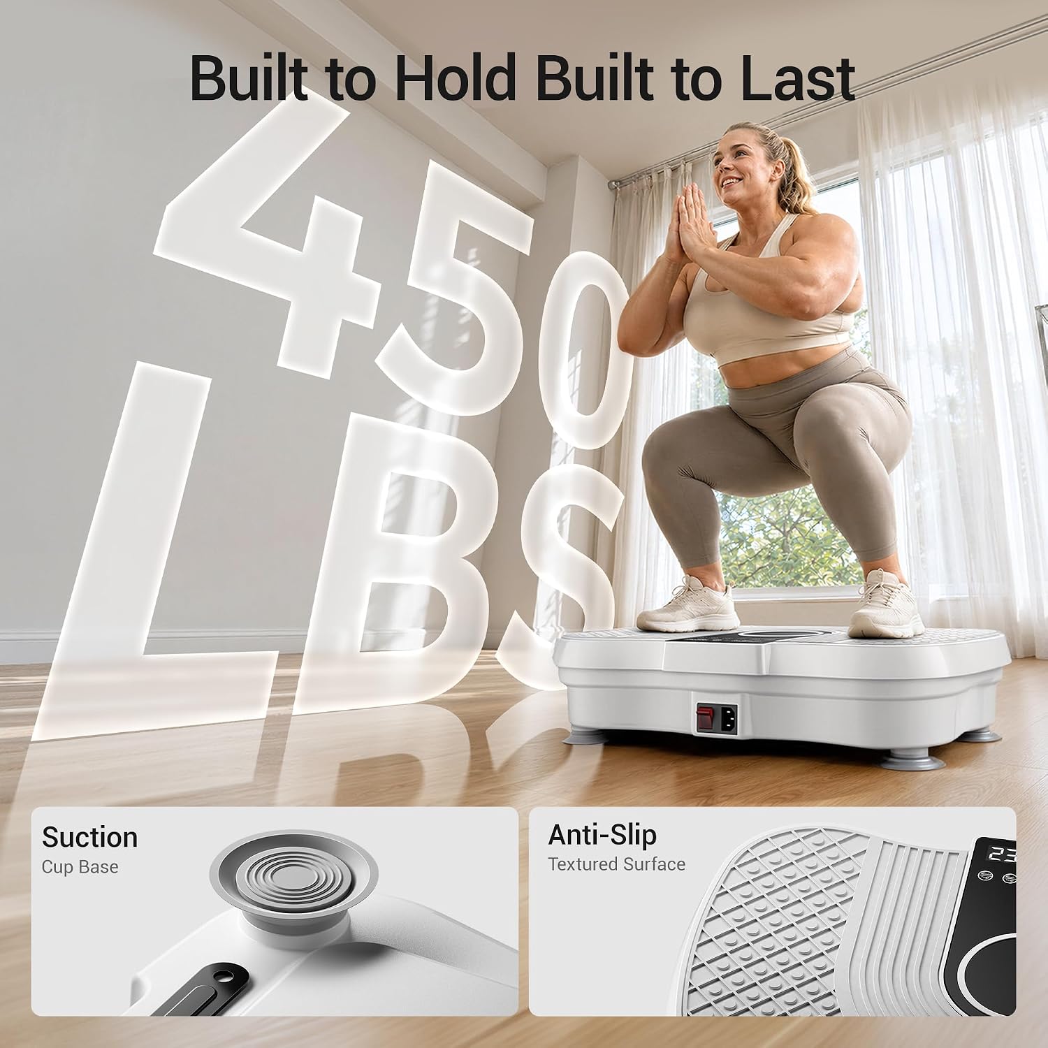Detalle de LONTEK SN-SZ09A Vibration Plate with 120 Speeds and 5 Auto Programs