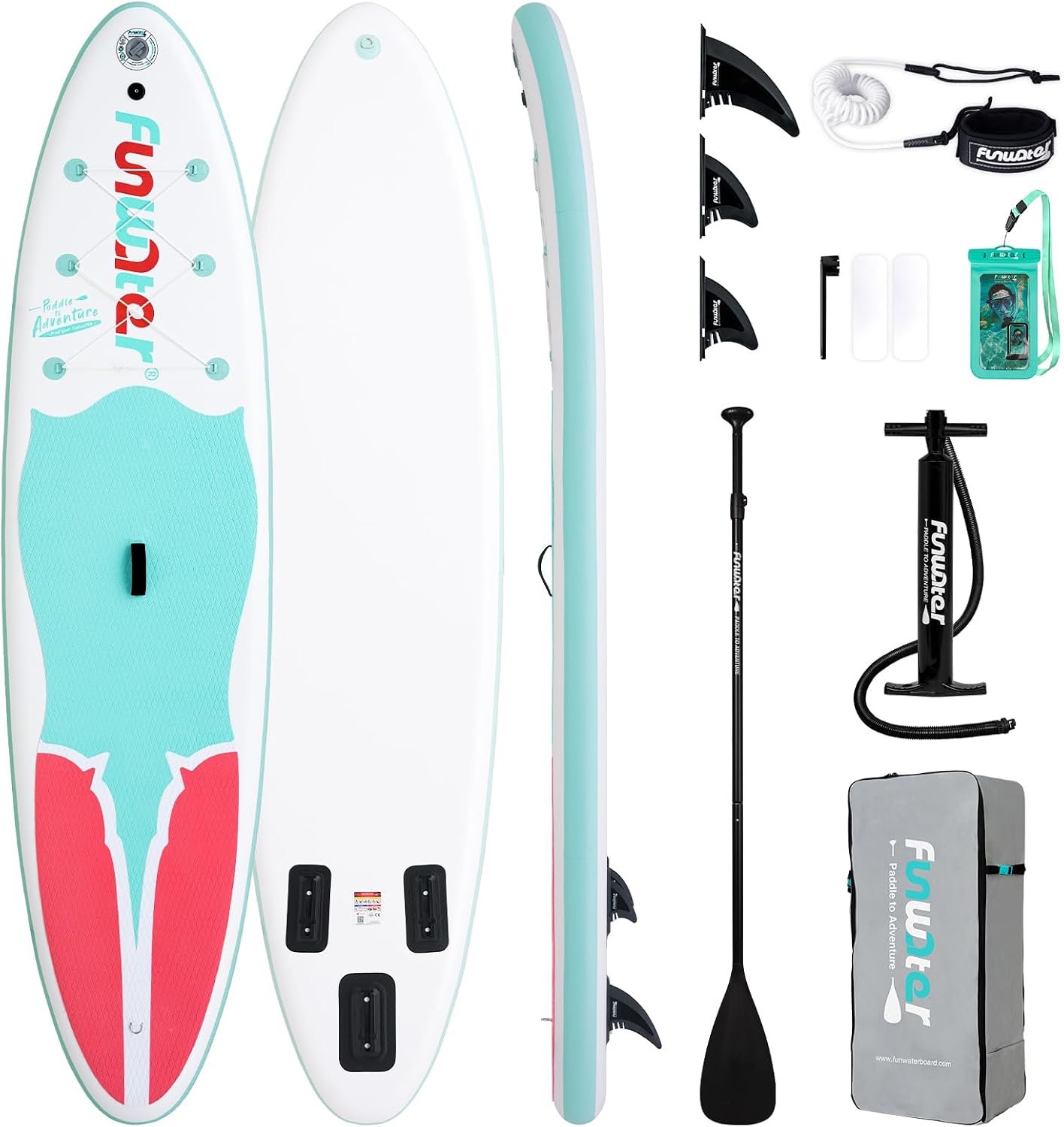 Thumbnail 6 de FunWater Inflatable Stand Up Paddle Board with Premium Accessories (11'6'' / 11' / 10'6'')