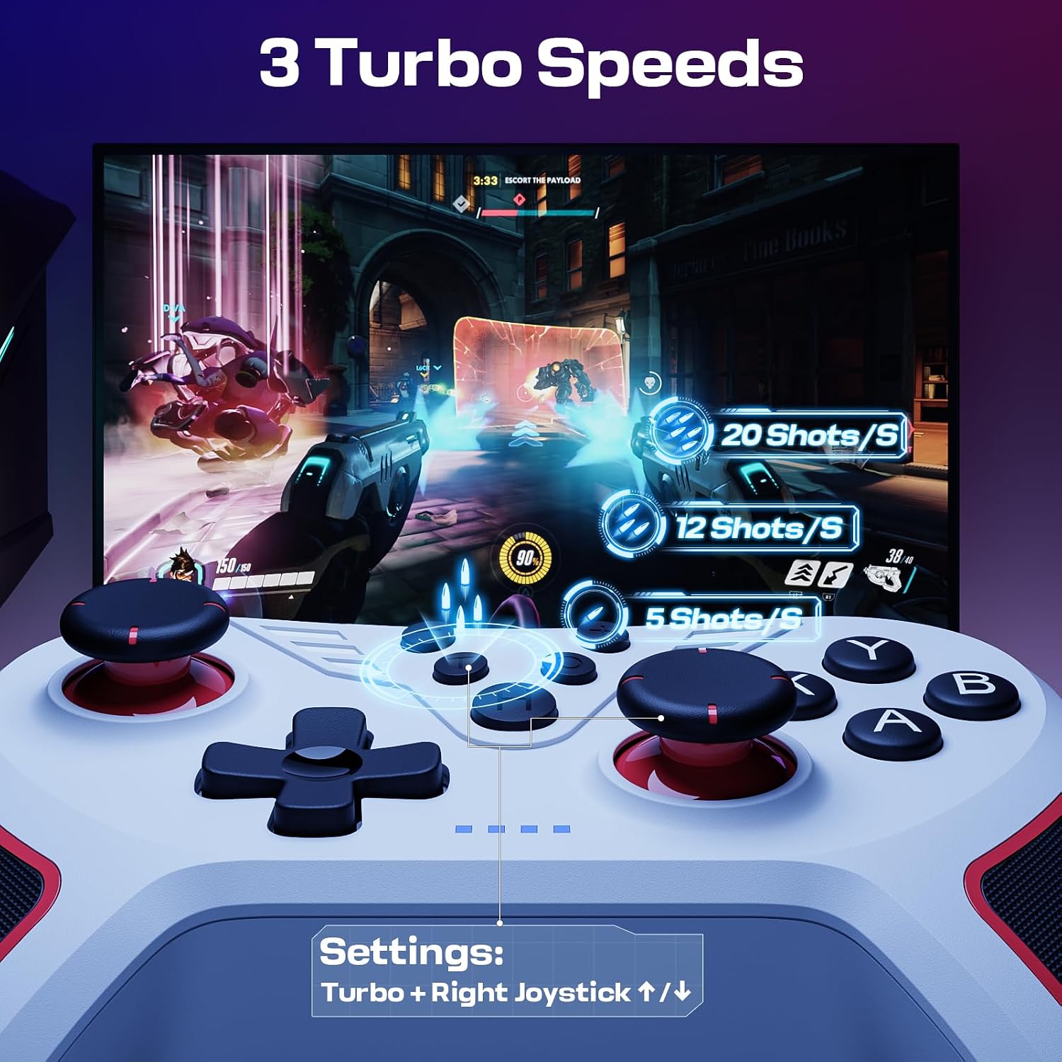 Detalle 2 de RivalPlay PC controller wired gaming 79-inch