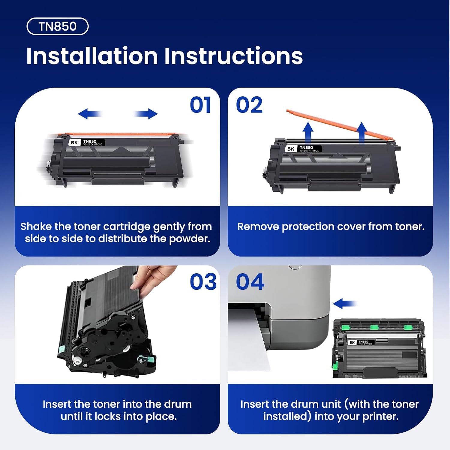Thumbnail 5 de Topcolor Black Toner Cartridge TN850