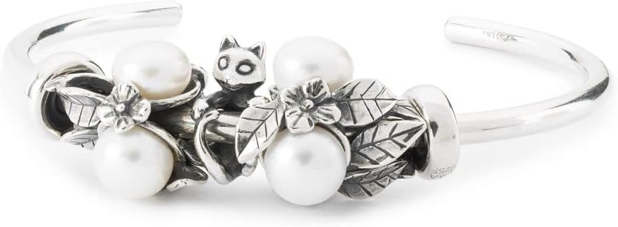 Detalle de Trollbeads Allegro gattino Silver Bead, small in argento sterling