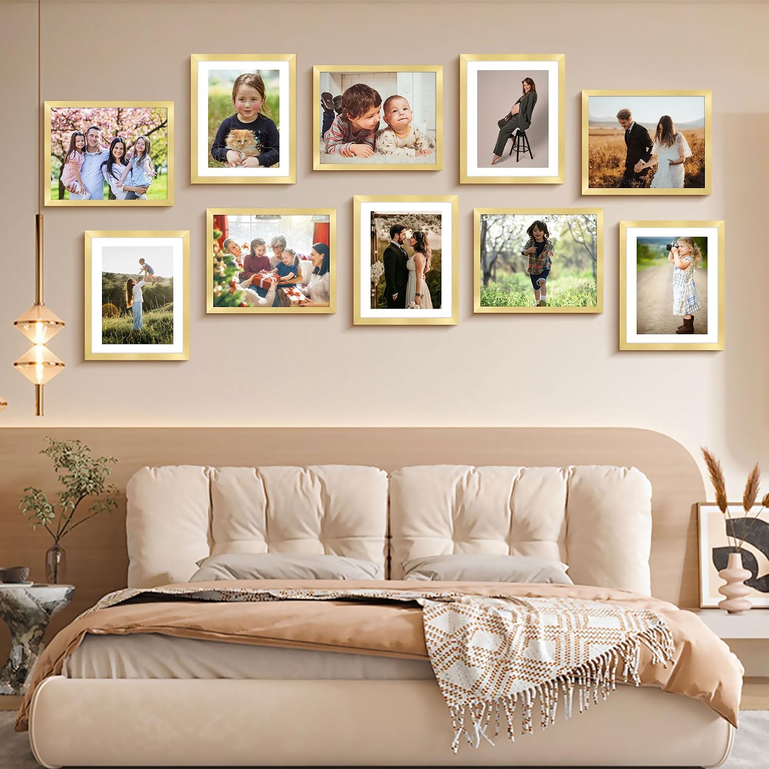 Thumbnail 6 de FIXSMITH 8x10 Picture Frame Bulk-6 Pack (Gold) with HD Plexiglass