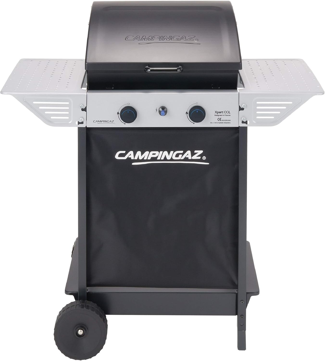 Detalle de Campingaz Xpert - Barbecue a gas con due bruciatori e carrello in acciaio, 100 l