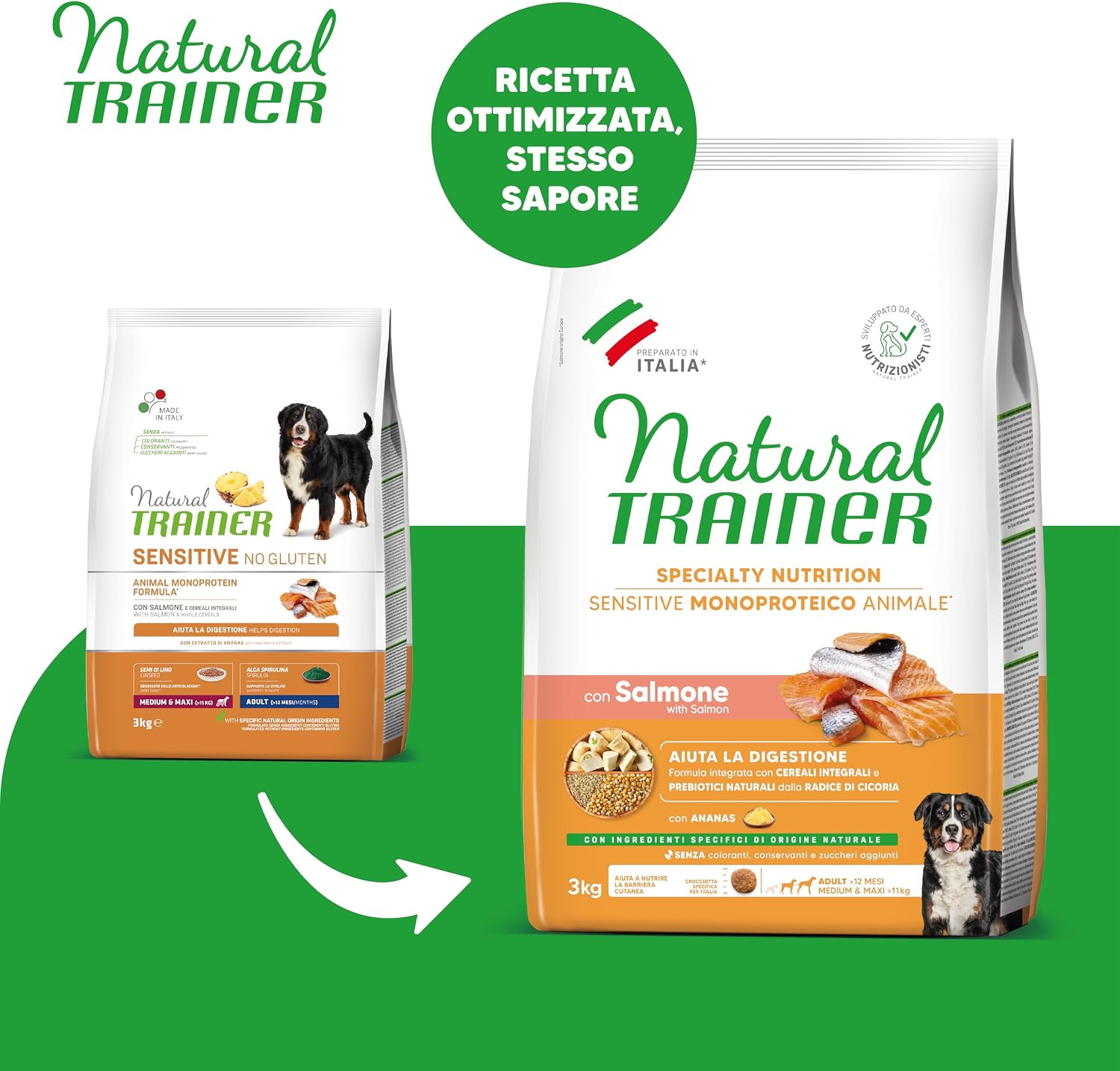 Detalle 2 de Natural Trainer Sensitive Hundefutter 3 kg
