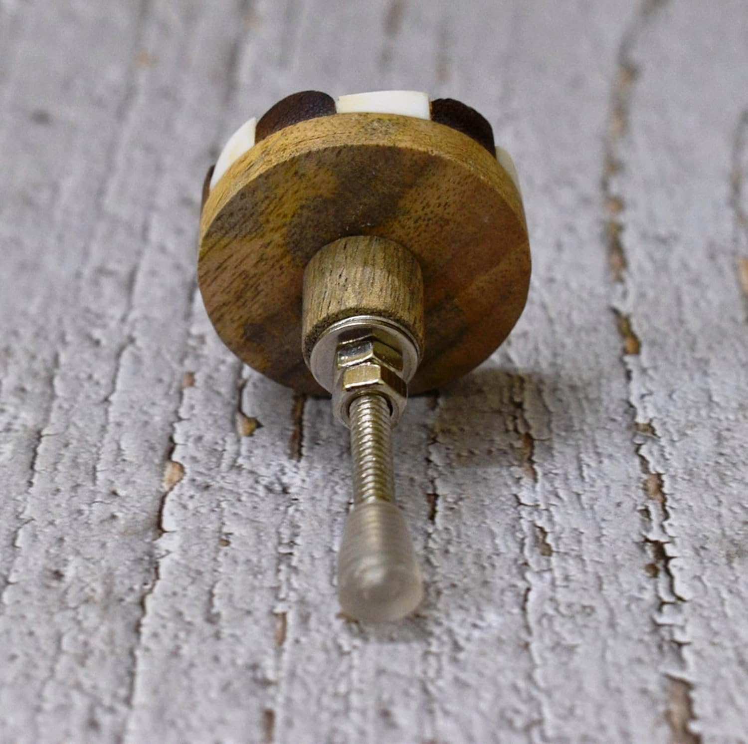 Thumbnail 3 de ARTISNO Rundes Holz- und Resin-Knopfset für Küchen-, Schrank- und Schubladentüren (Set 6, 37 mm)