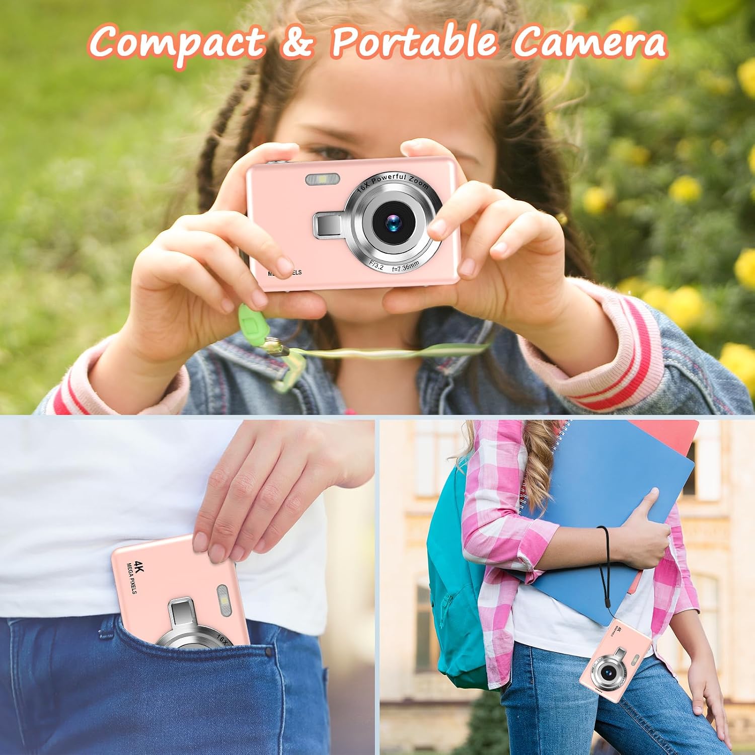 Thumbnail 5 de Digital Camera 44MP 1080P FHD 16X Zoom, 32GB