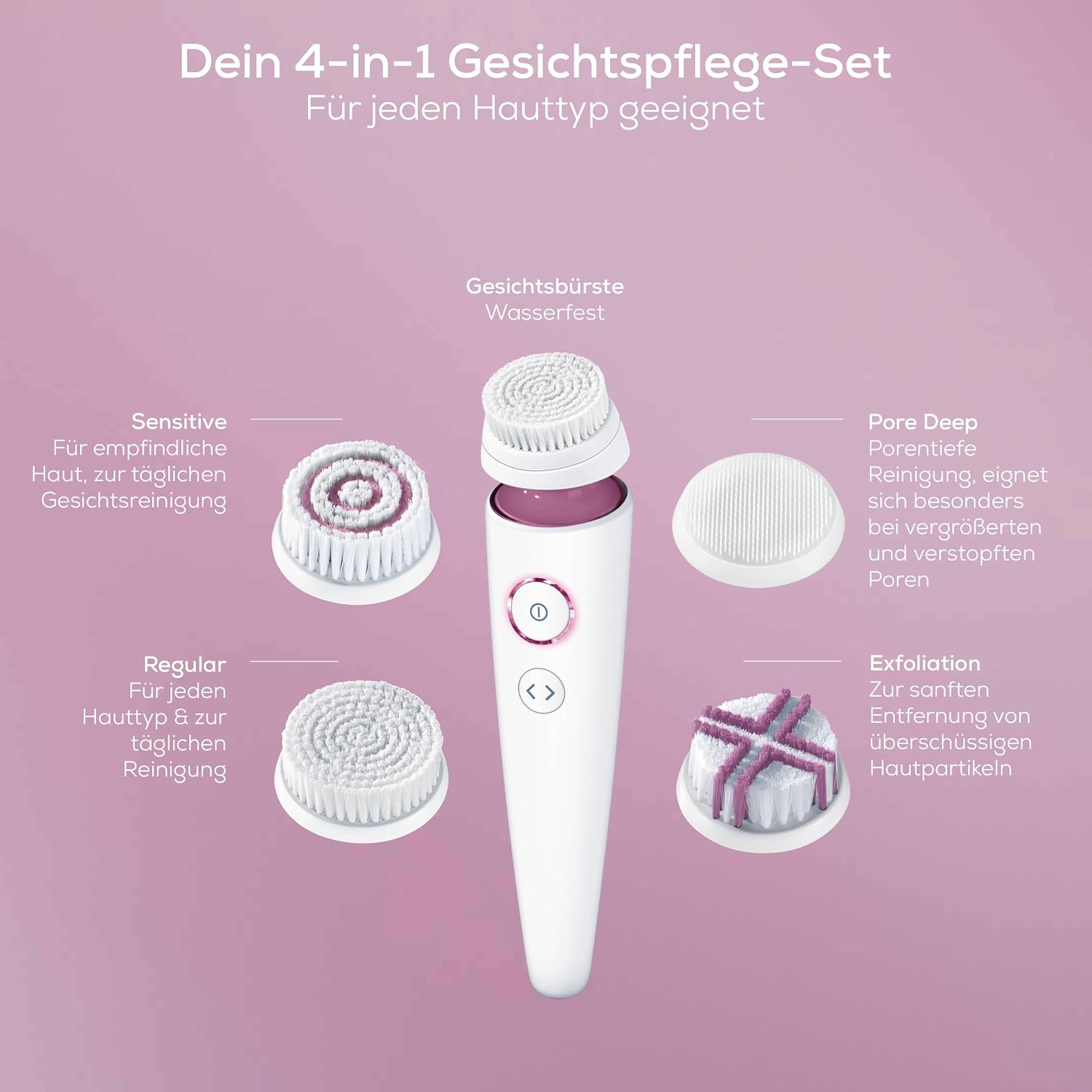 Detalle 2 de Beurer FC 95 Gesichtsbürste 30 Min 🧖♀