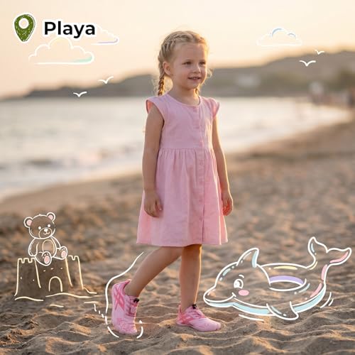 Detalle 2 de SAGUARO Escarpines Barefoot para Niños: zapatillas acuáticas de secado rápido y puntera amplia