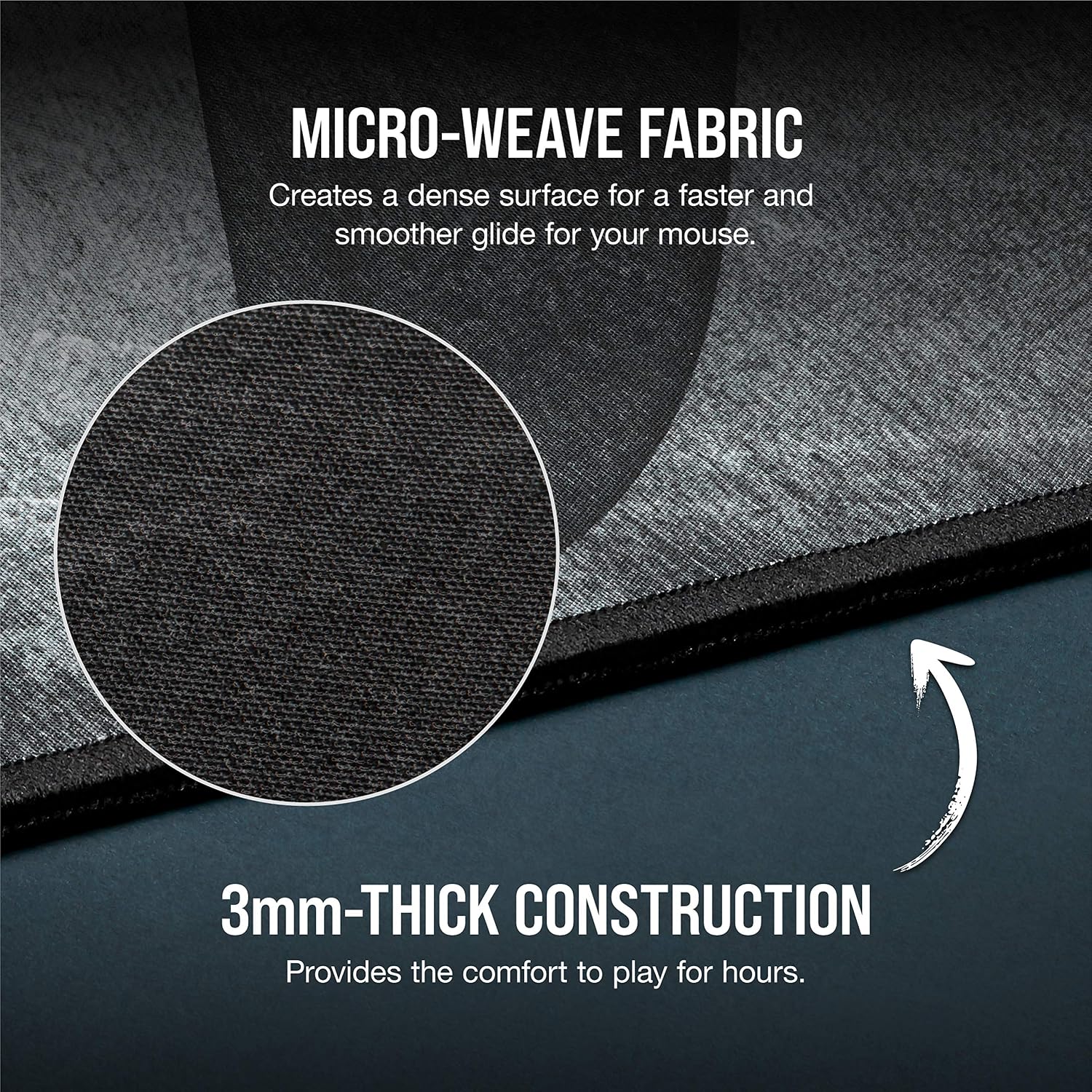 Thumbnail 5 de Corsair MM300 PRO CH-9413631-WW Medium Spill-Proof Gaming Mouse Pad