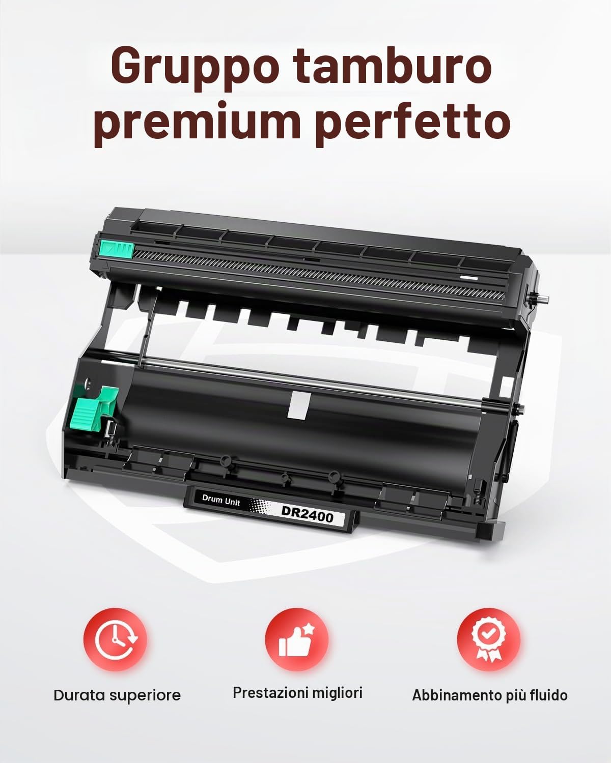 Detalle 2 de Halloya DR2400 Tamburo compatibile per stampanti Brother (DR2400) – alto rendimento