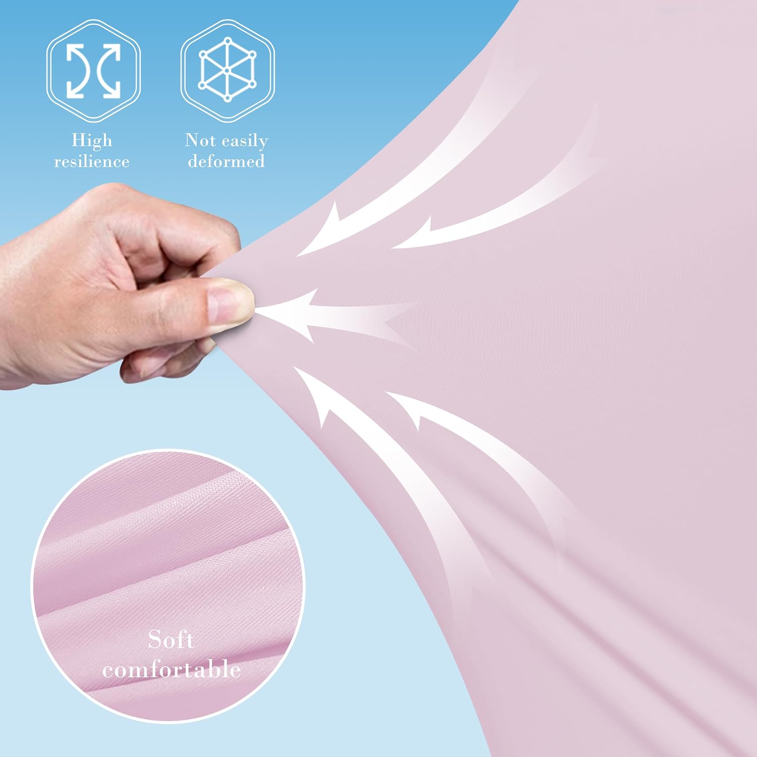 Thumbnail 6 de Cute Castle CC-Cool-Maternity-Purple U-Shaped Pregnancy Pillow, 57-Inch, Purple Cooling Cover