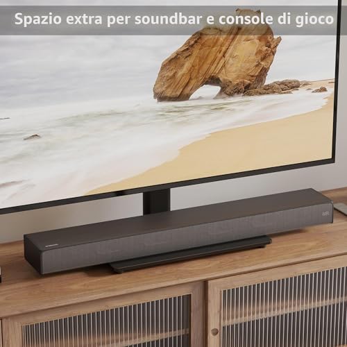 Thumbnail 7 de BONTEC Supporto TV da Tavolo per TV 26–55 pollici, base in vetro 8 mm, altezza regolabile e fissaggio VESA 400x400