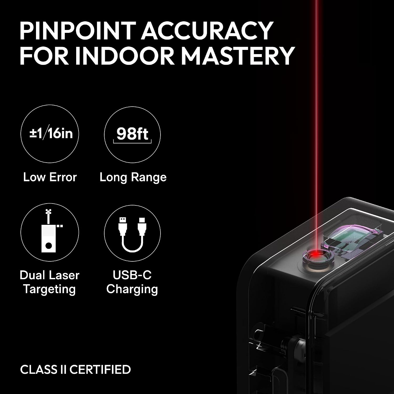 Thumbnail 4 de HOTO laser measuring tool, 98 ft