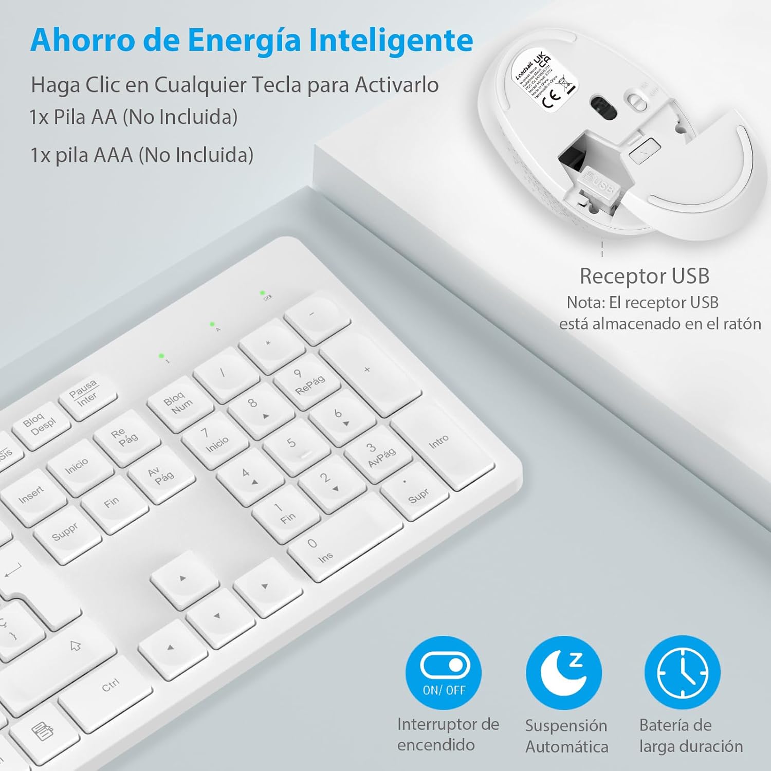 Thumbnail 4 de LeadsaiL K786 teclado y ratón inalámbricos