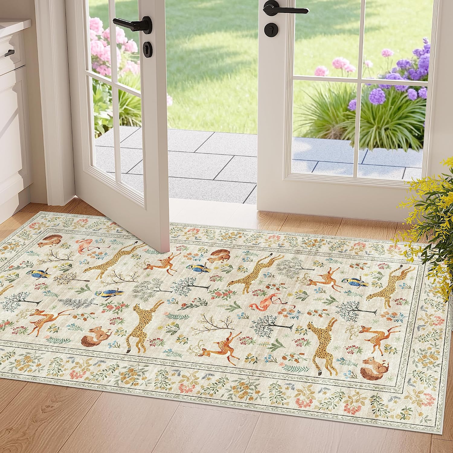 Detalle de DUKINO 2x4 Washable Runner Rug