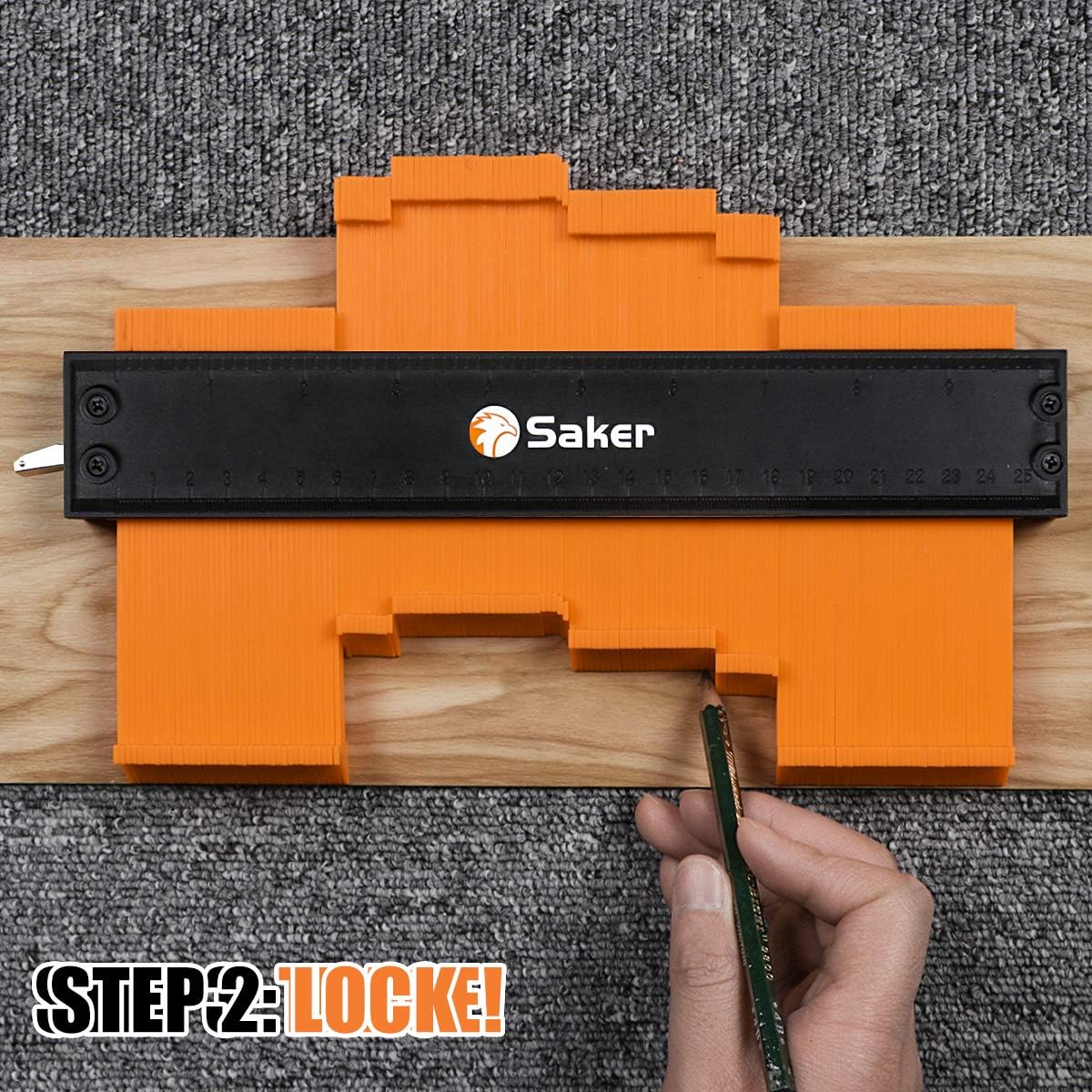 Thumbnail 4 de Saker Contour Gauge Profile Tool 25 cm โ contour duplicator ๐