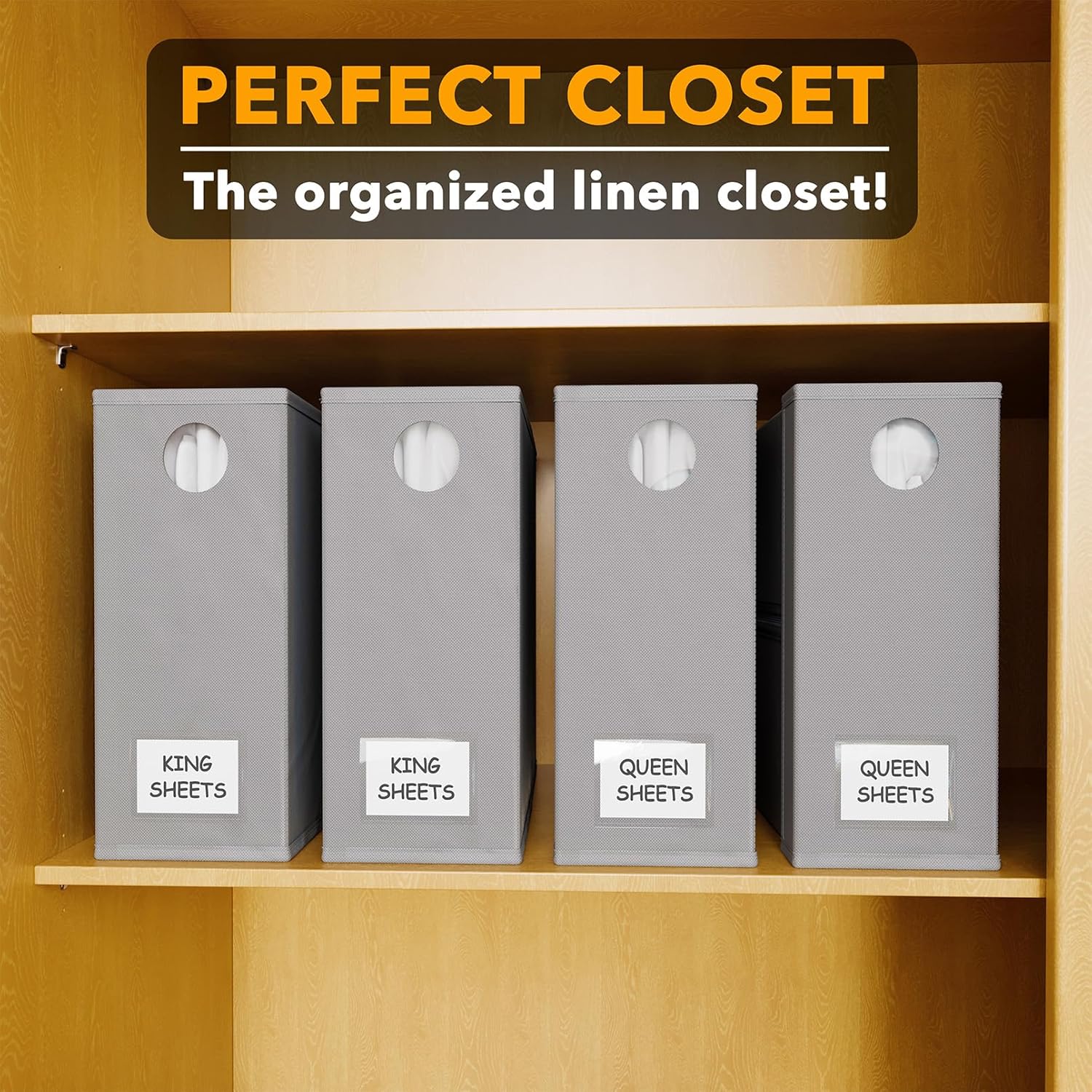 Thumbnail 4 de SpaceAid Bed Sheet Organizers 12.8 in
