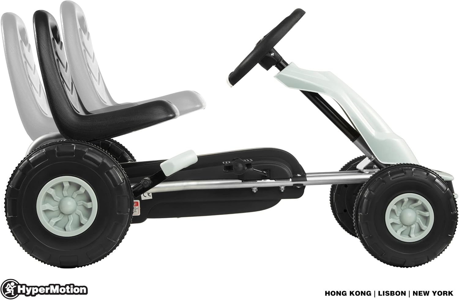 Thumbnail 5 de HyperMotion Karts pour Enfants – Voiture à Pédales 3–5 ans, 4 Roues, freins à main