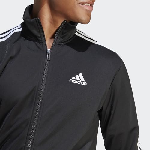 Thumbnail 2 de adidas Men's Sportswear Basic 3 Stripes Tricot Track Suit – Black, Size L