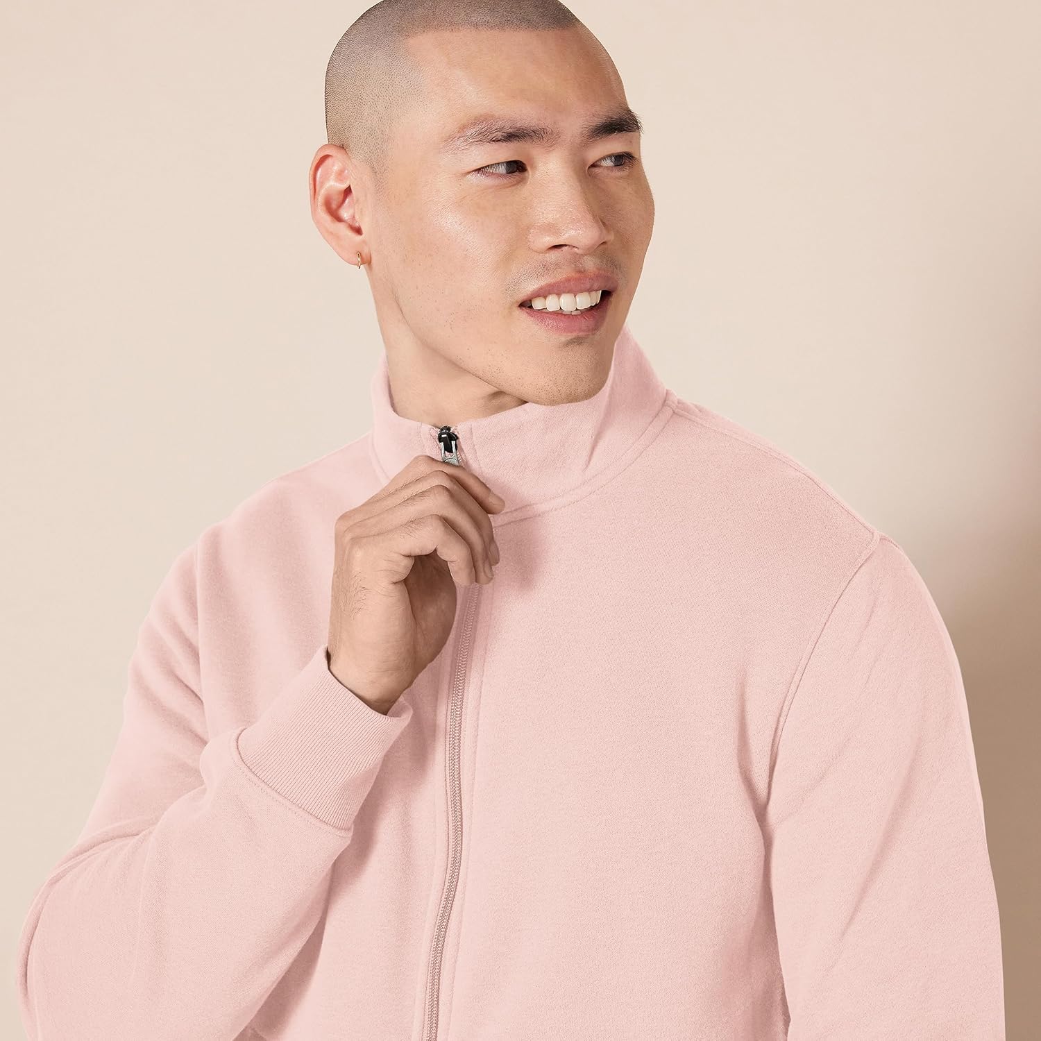 Thumbnail 2 de Amazon Essentials men’s fleece zip-up mock neck sweatshirt (mid-weight, regular fit)