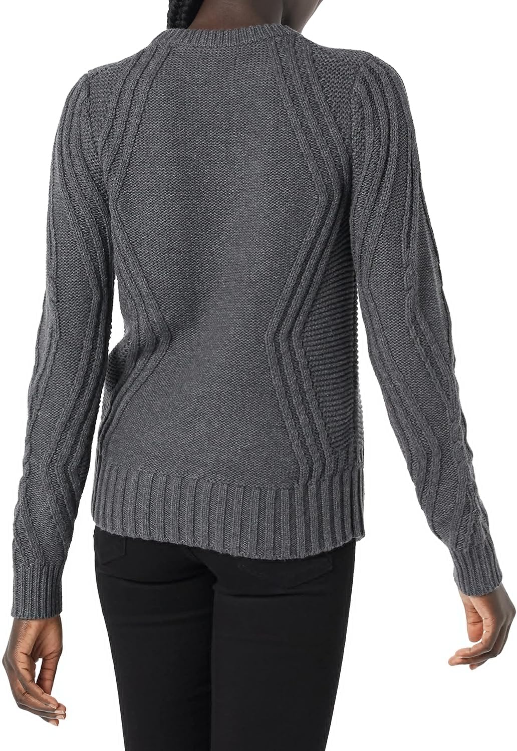 Thumbnail 1 de Amazon Essentials Damen Pullover mit Rundhalsausschnitt und Zopfmuster aus 100 % Baumwolle