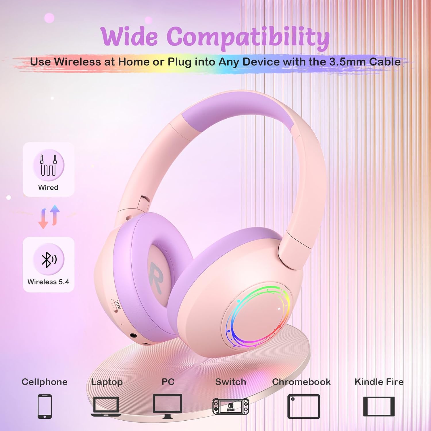 Thumbnail 6 de TONOSHARK Noise Cancelling Headphones 60H