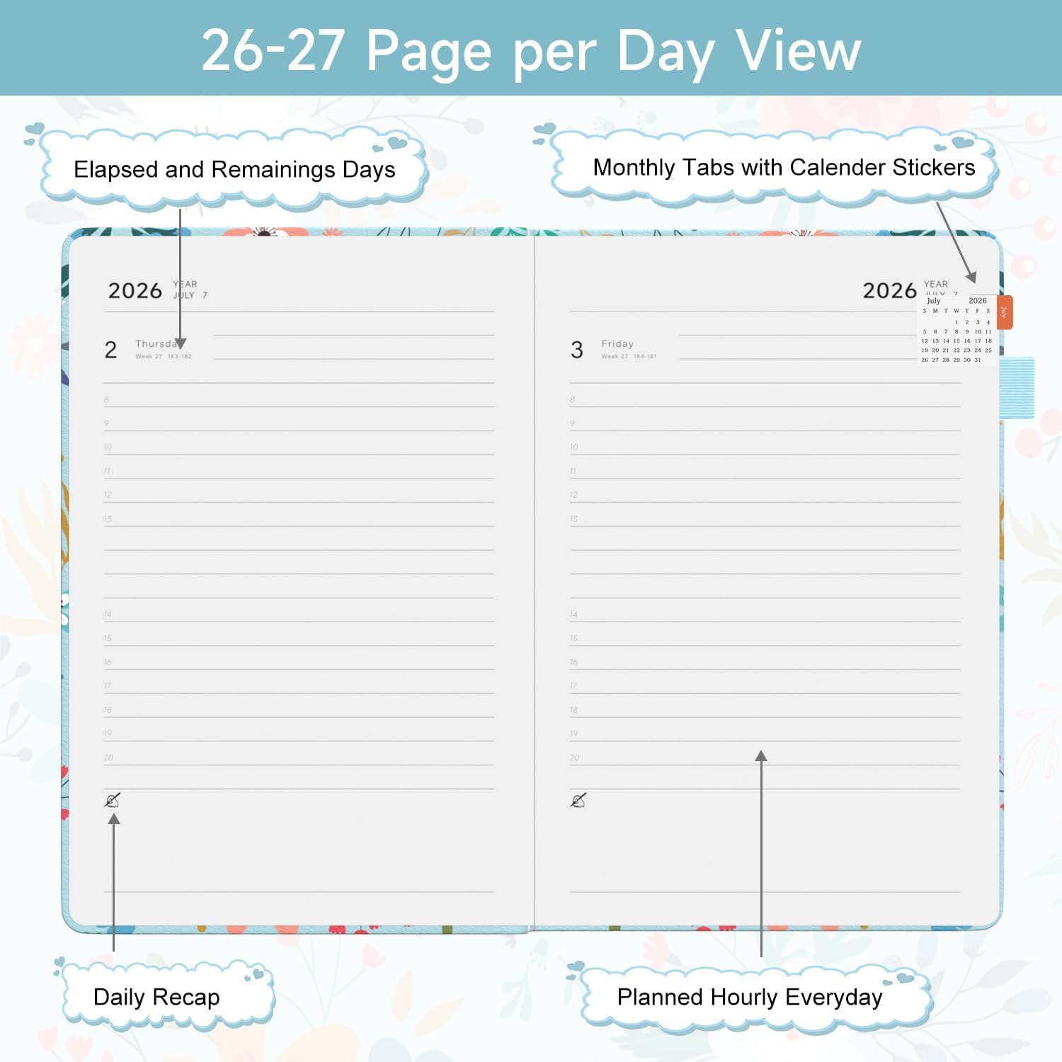 Detalle de Sailingvan Academic Diary 2026–2027: Page A Day, A5