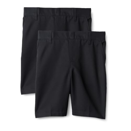 Detalle de Amazon Essentials Boys' School Uniform Shorts, Pack of 2 (Black, 7-8 Years)