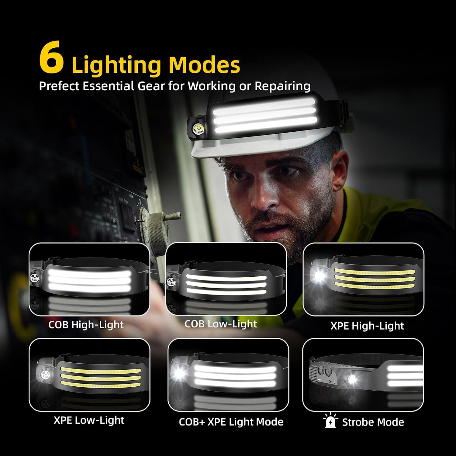 Detalle 2 de Dopalloy head torch 4 pack with sensor