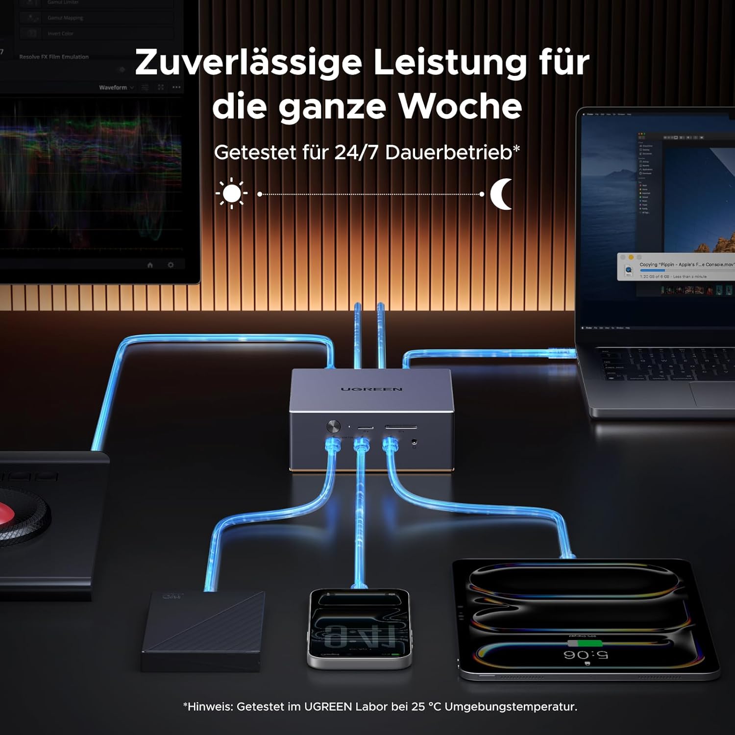 Thumbnail 6 de UGREEN Maxidok Thunderbolt 5 Docking Station (Revodok 17-in-1) – 17 Anschlüsse, bis 120 Gbps, Dual 6K/8K Video und 2,5GbE