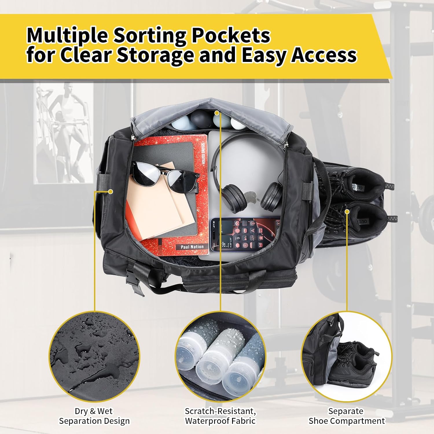 Detalle 2 de Cozary Bolsa Deporte 42L 3 en 1