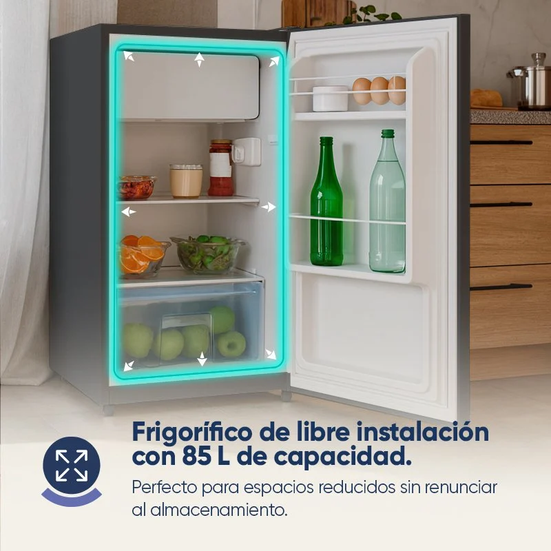 Thumbnail 3 de Oirigal COOL&FREEZE MINI 85 L Frigorífico bajo encimera negro 📺