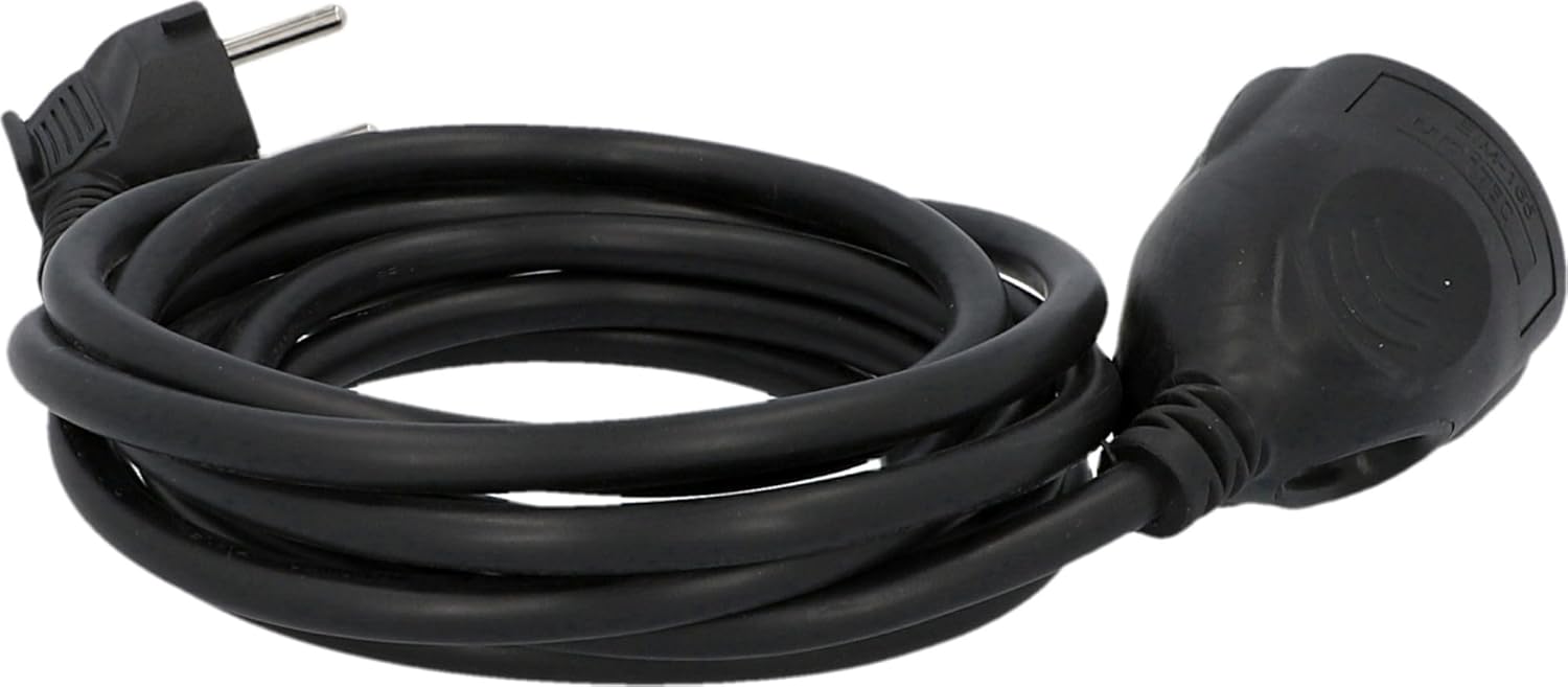 Thumbnail 3 de UNITEC Schuko - Prolunga H05VV-F3G 1,5 mm², 3 m, Nero (IP20)