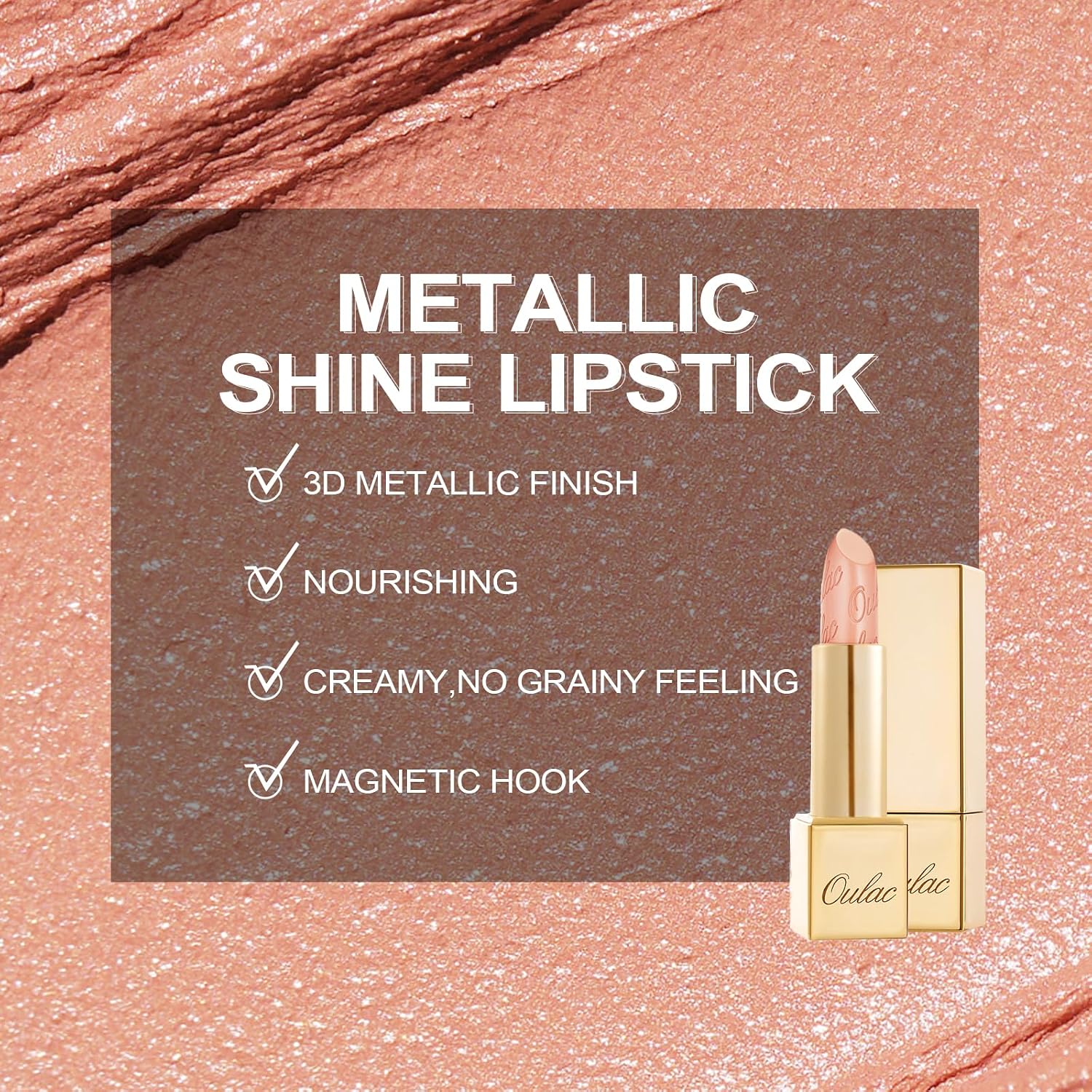 Detalle 2 de Rossetto matte metallico 4,3 g Hugs
