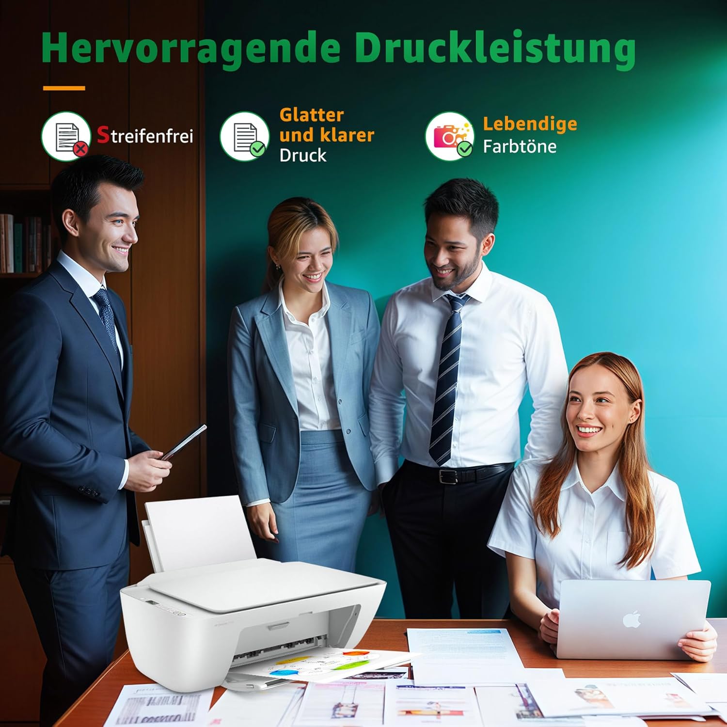 Detalle de GREENSKY 305 / 305XL Ersatz für HP 305XL Druckerpatronen (XL) – Schwarz & Farbe Multipack
