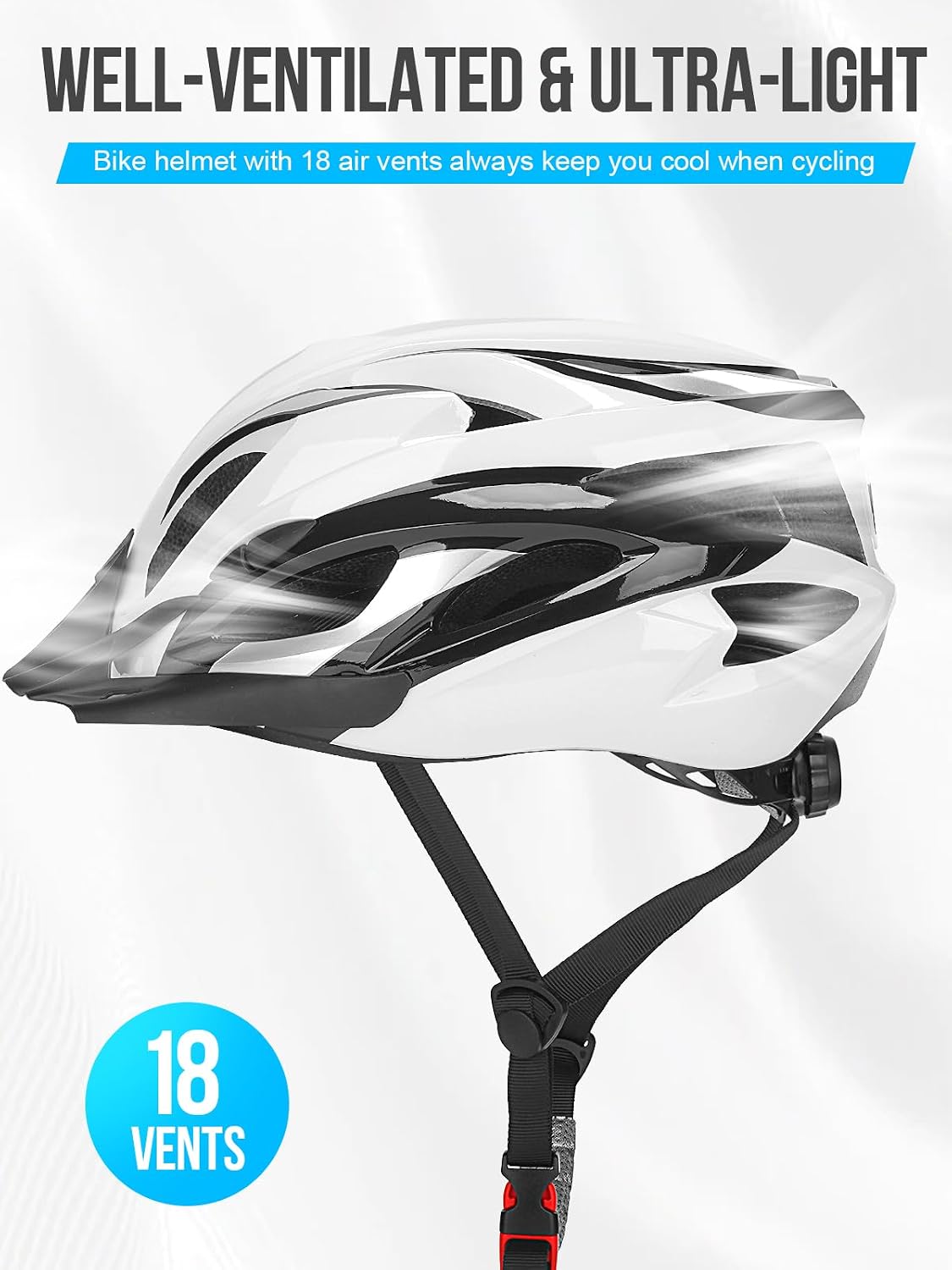 Thumbnail 3 de Bike Helmet for Men Women with Light 58–62cm