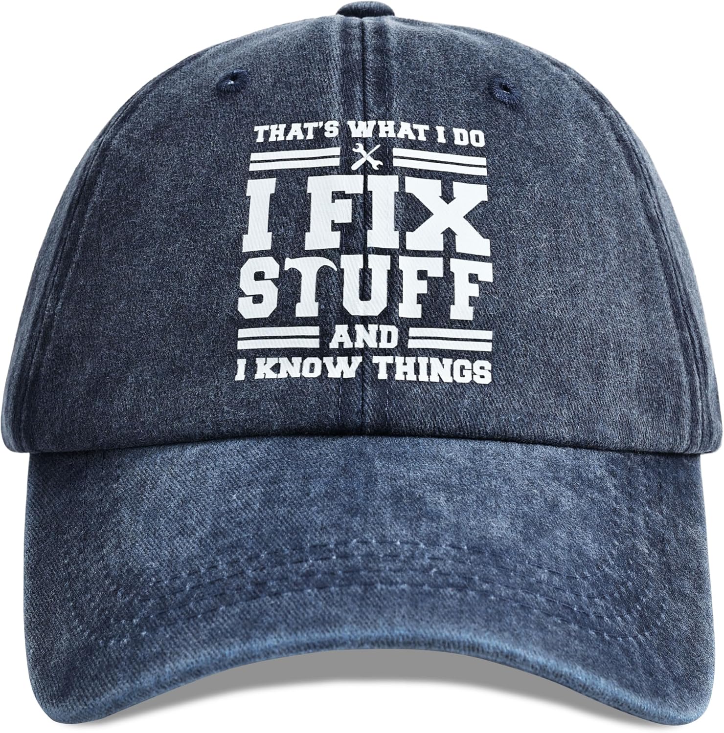 Detalle de Jeasona Baseball Cap for Men in 100% Cotton with Funny “I Fix Stuff” Print