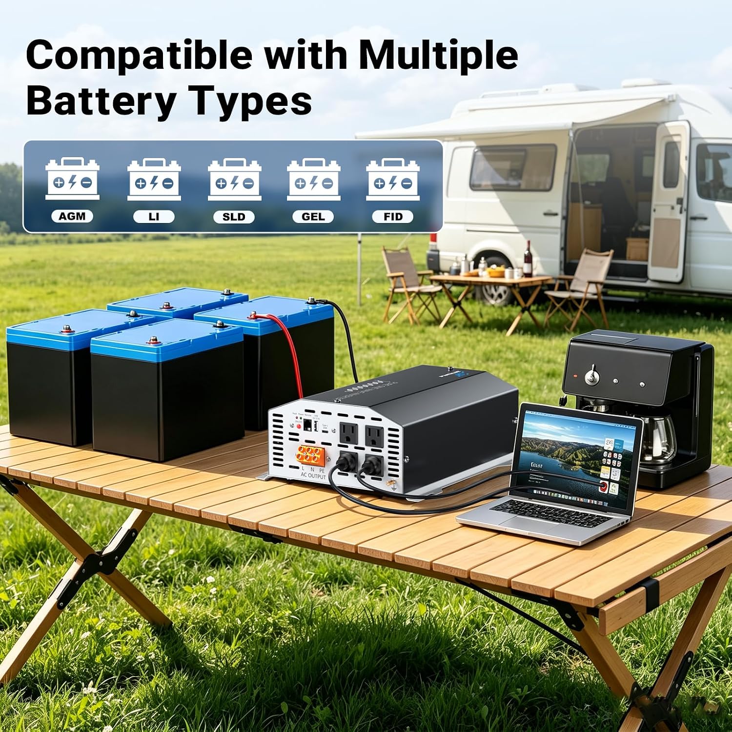 Detalle de ZETAWALE ZT-GXTK48V40 48V 2500W Pure Sine Wave Inverter with LCD Remote