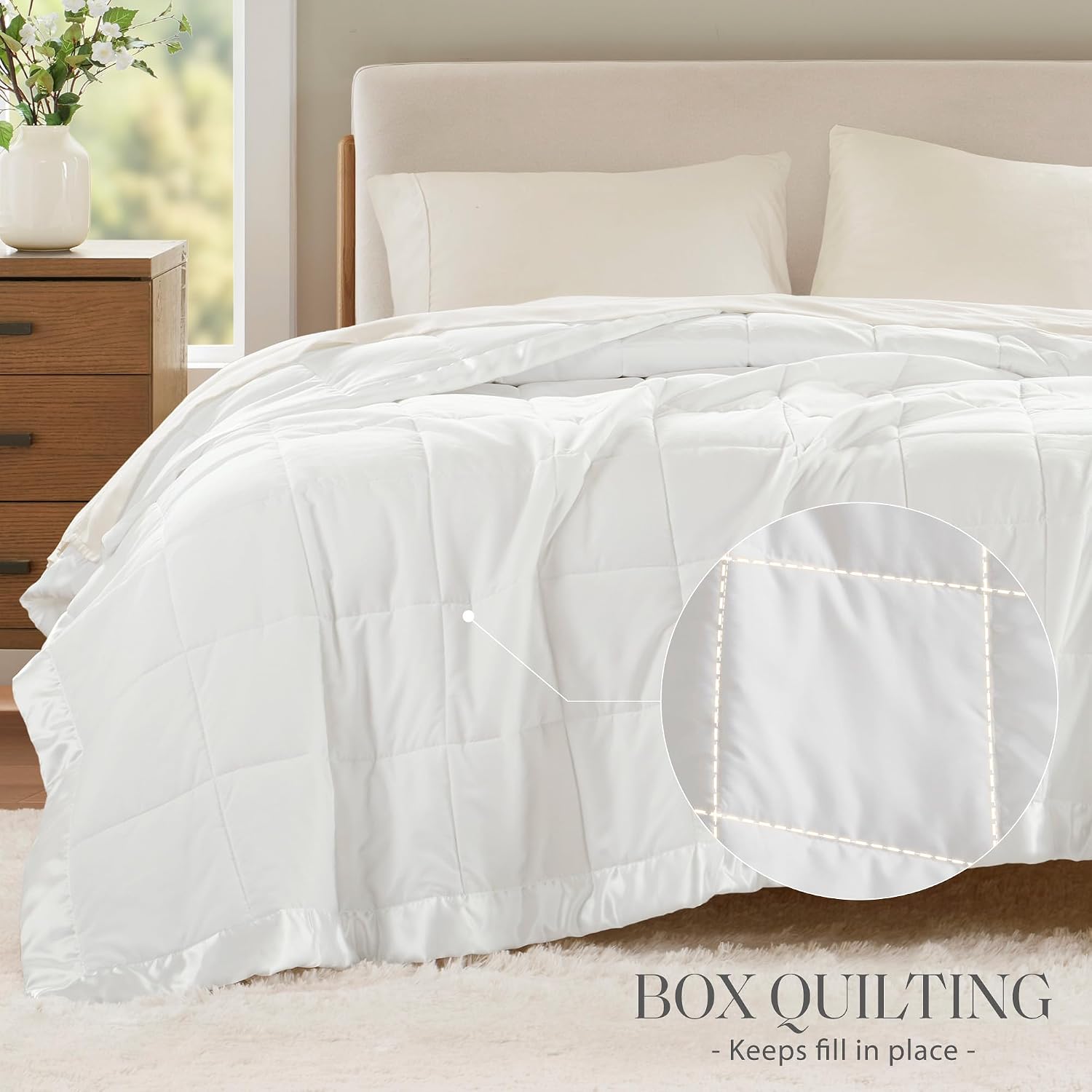 Detalle de Madison Park Windom Twin down alternative blanket, lightweight
