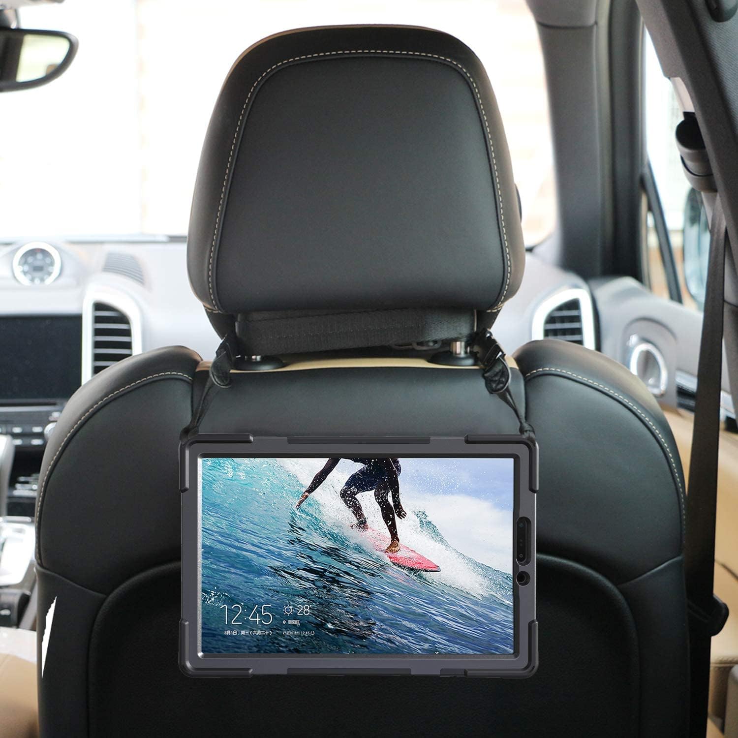 Thumbnail 6 de Gerutek Heavy-Duty Rugged Case with 360° Stand and Strap for Samsung Galaxy Tab S4 10.5 (SM-T830/T835/T837), Black